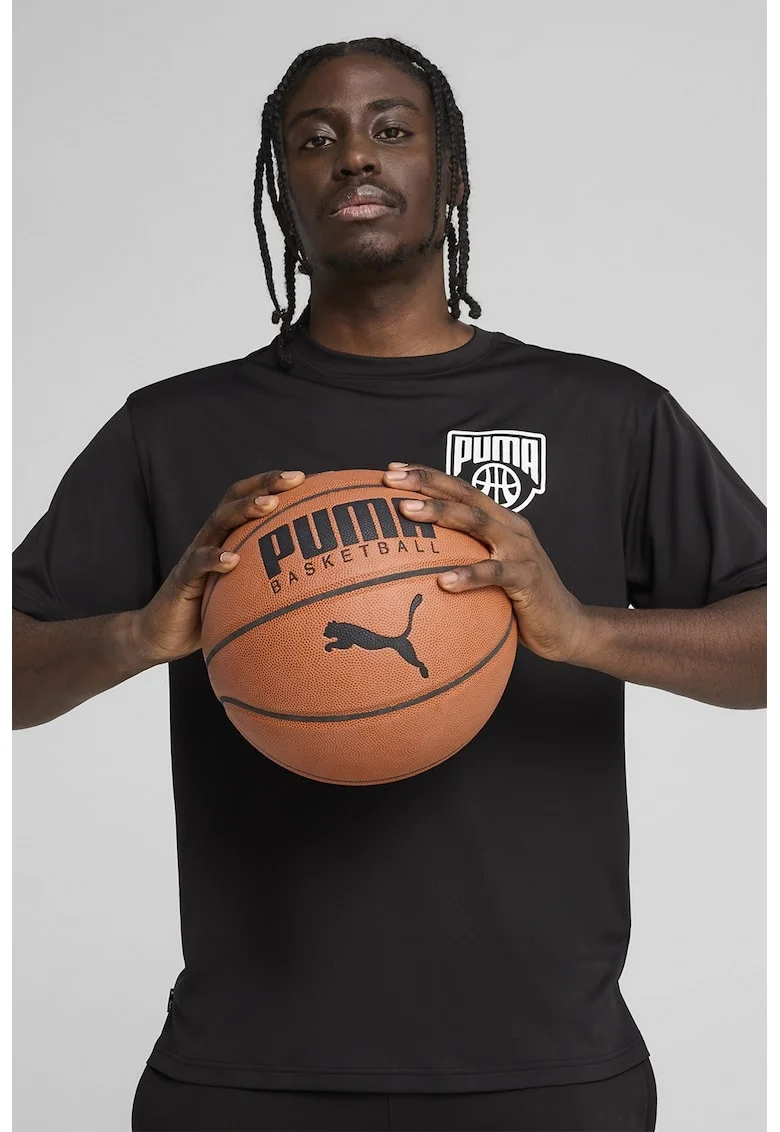 Tricou cu decolteu la baza gatului pentru baschet Posterize, Negru