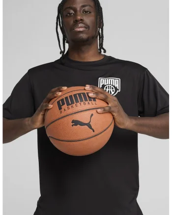 Tricou cu decolteu la baza gatului pentru baschet Posterize, Negru