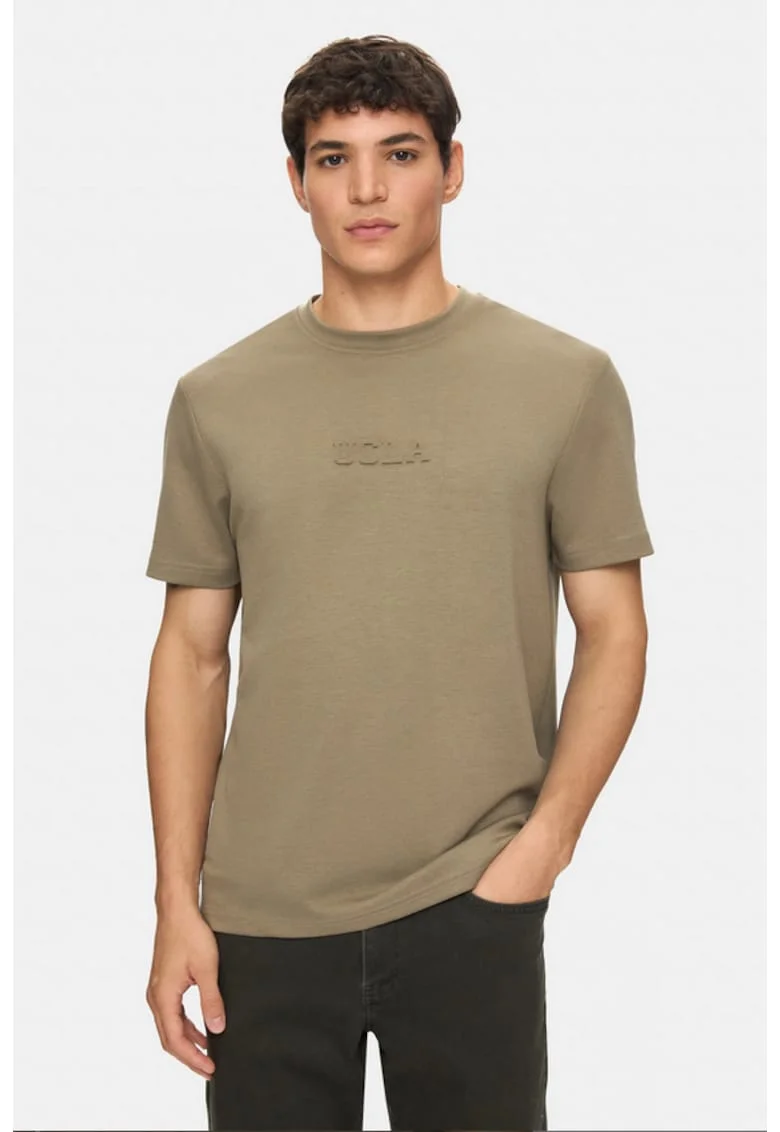 Tricou cu decolteu la baza gatului Canary, Kaki