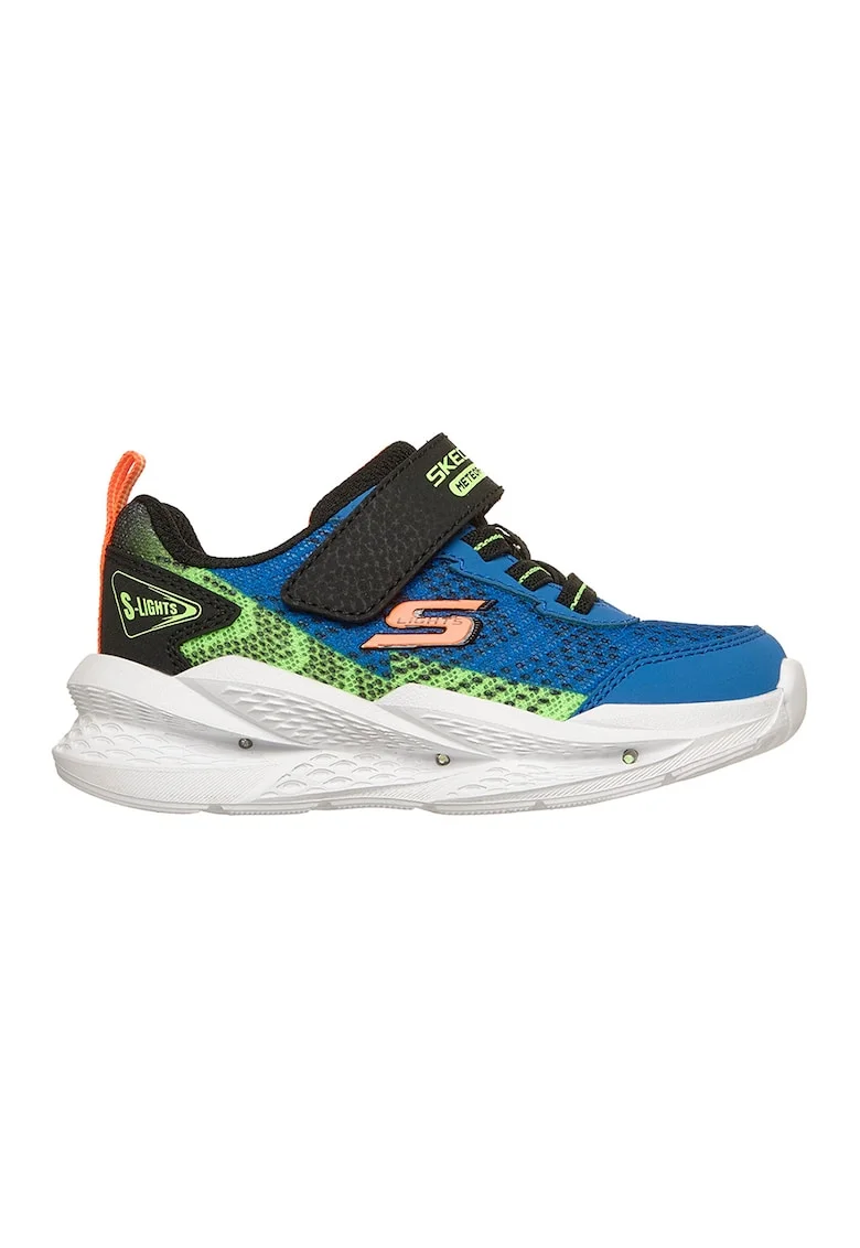 Pantofi sport Meteor-Lights 2.0 cu LED-uri, Negru/Albastru royal/Verde lime