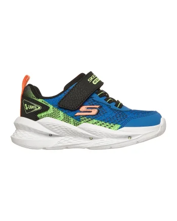 Pantofi sport Meteor-Lights 2.0 cu LED-uri, Negru/Albastru royal/Verde lime