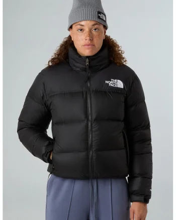 Geaca cu umplutura de puf 1996 Retro Nuptse, Negru/Alb murdar