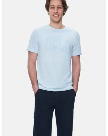 Tricou cu imprimeu logo supradimensionat Culver, Albastru