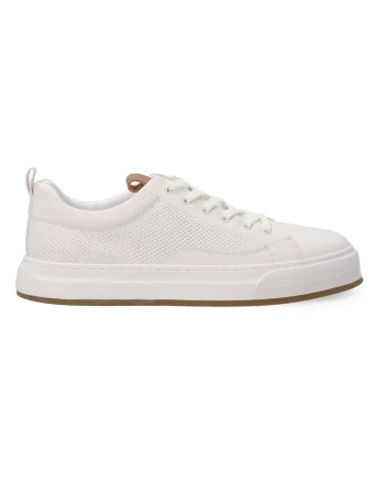 Pantofi sport din piele cu design perforat
