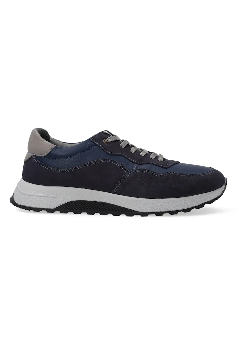 Pantofi sport cu insertii din piele nabuc