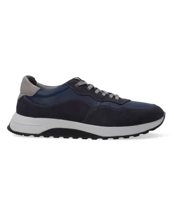 Pantofi sport cu insertii din piele nabuc