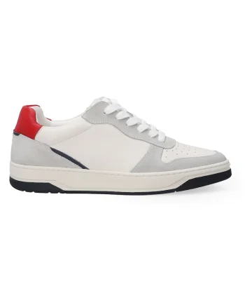 Pantofi sport de piele cu design colorblock
