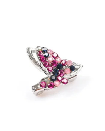 Brosa martisor fluture pietre colorate