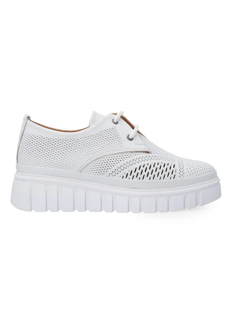 Adidasi din peilke cu talpa wedge