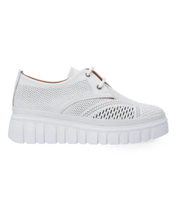 Adidasi din peilke cu talpa wedge
