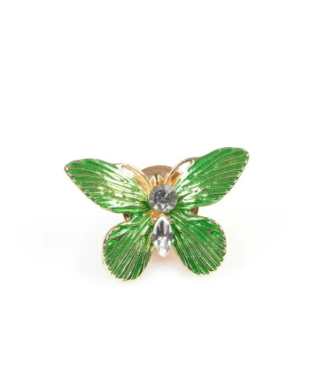 Brosa martisor fluture verde
