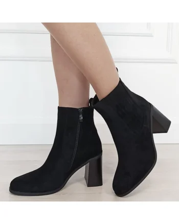 Botine negre elegante 1619 115 18864, Negru