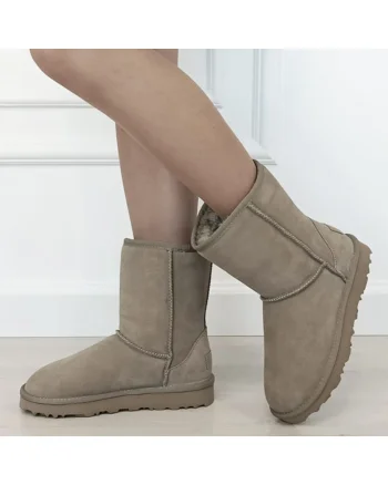 Cizme taupe din piele naturala L7830. 111 18679, Maro taupe