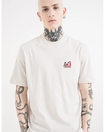 Tricou de bumbac cu logo, Negru/Gri deschis/Rosu inchis
