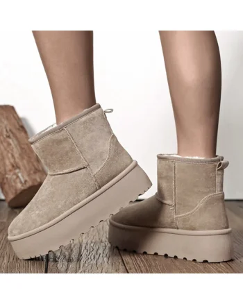 Ghete kaki deshis imblanite cu talpa groasa LT33-45 111 18797, Kaki