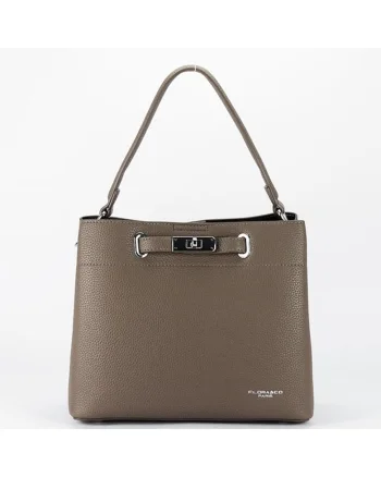 Geanta medie  F8510 M3, Maro taupe, 21x25x11