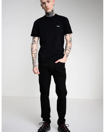 Tricou cu decolteu la baza gatului Momentum, Negru