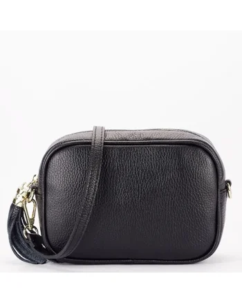 Geanta mica neagra din piele naturala 1533 123 19041, Negru