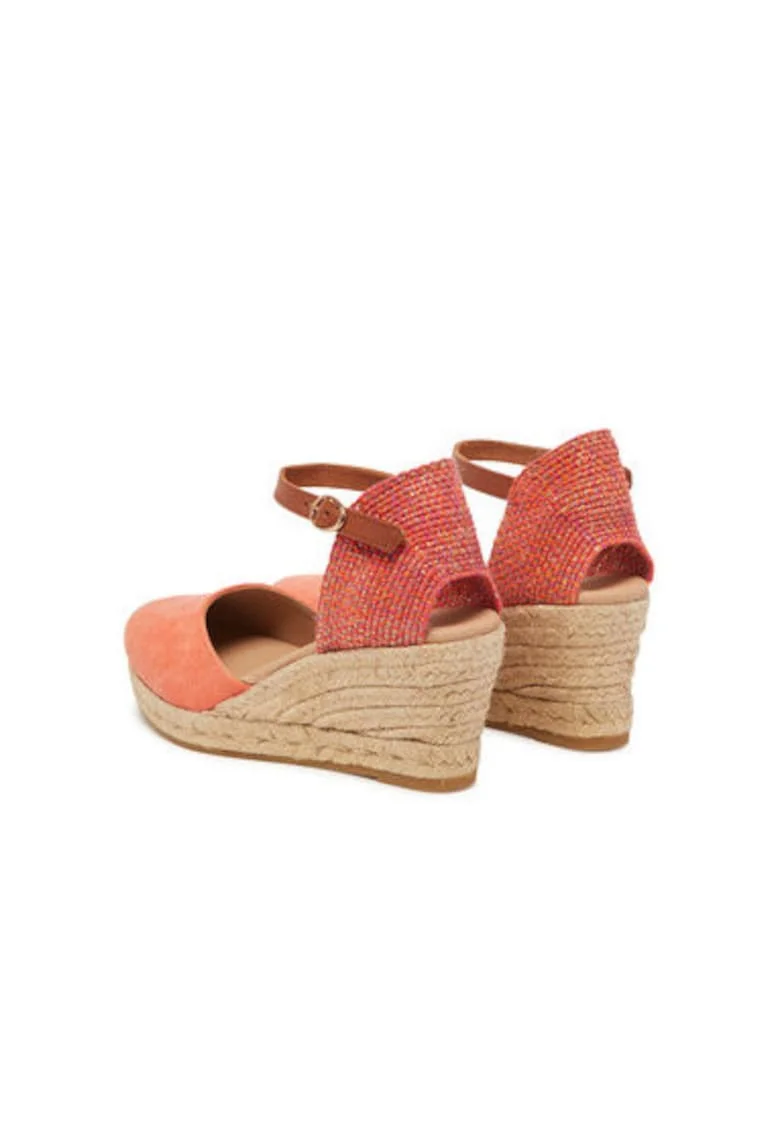 Espadrile dama  G106387, Textil, Portocaliu