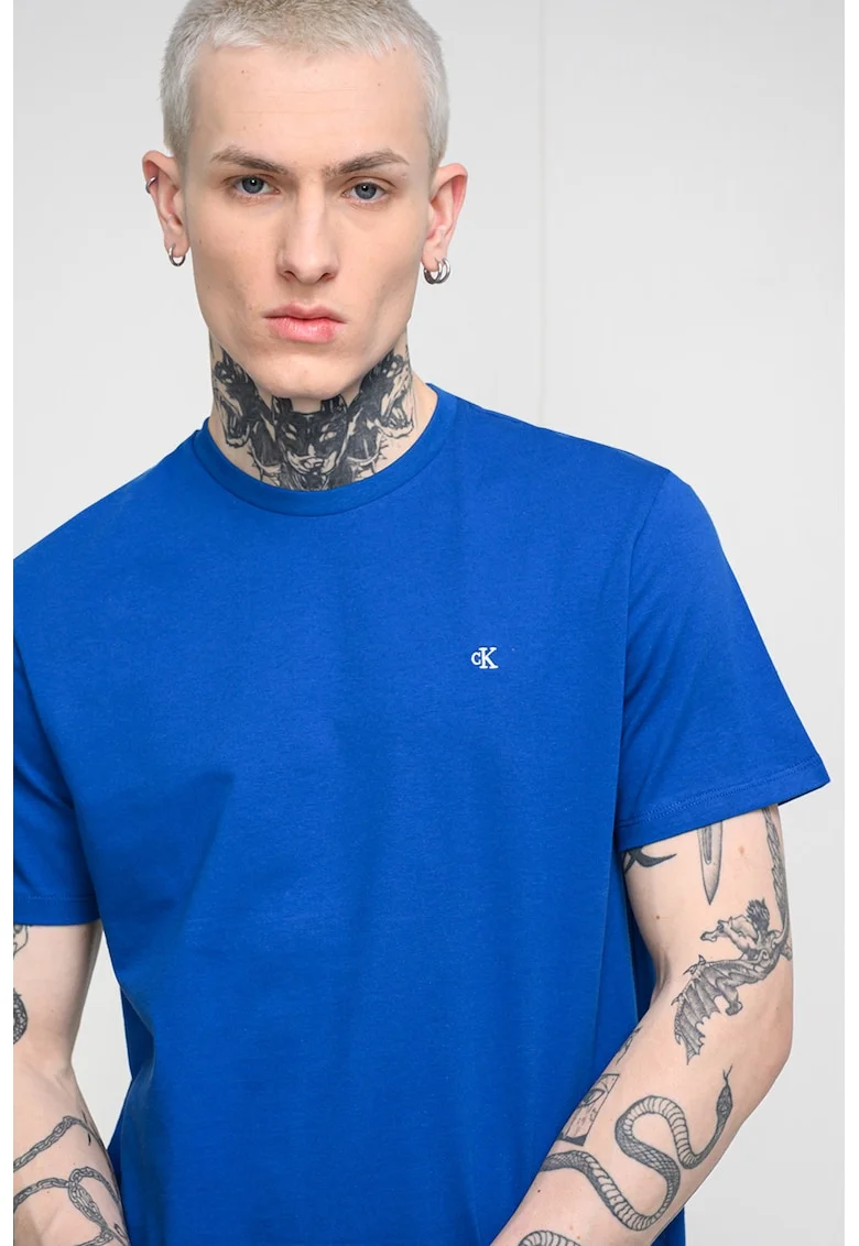 Tricou cu detaliu logo, Albastru