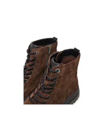 Bocanci de drumetie barbati  PMS50249, Piele naturala, 41 EU, Maro
