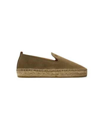 Espadrile barbati  G105113, Piele naturala, Kaki