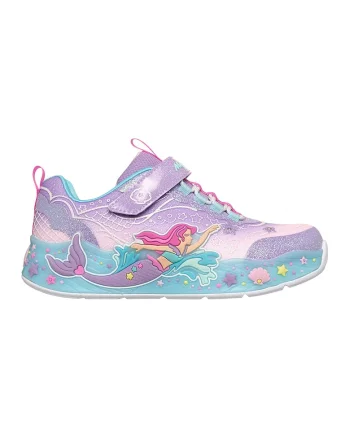 Pantofi sport vu buton orpire/pornire Mermaid Dreams S-Lights, Roz aprins/Lila