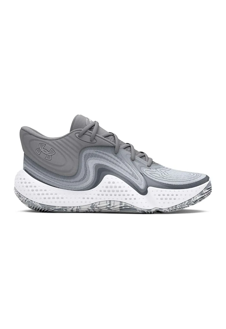 Pantofi mid-cu pentru baschet Spawn 6, Gri
