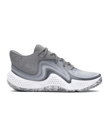 Pantofi mid-cu pentru baschet Spawn 6, Gri
