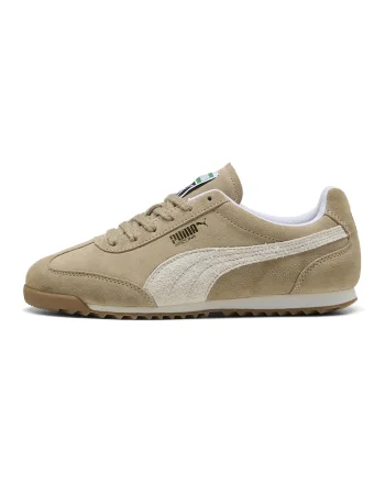 Pantofi sport Arizona SD de piele intoarsa, Alb fildes/Maro camel