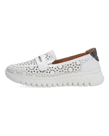 Pantofi loafer cu perforatii decorative