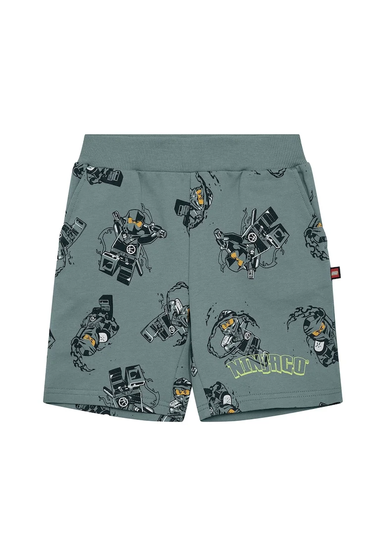 Pantaloni scurti sport baieti  12011469, Bumbac organic, Verde, Verde