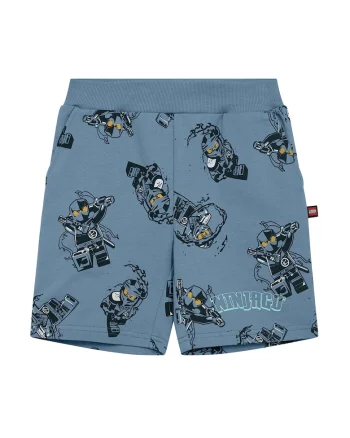 Pantaloni scurti sport baieti  12011469, Bumbac organic, Albastru, Albastru