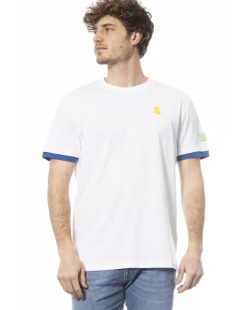 Tricou de bumbac cu detalii contrastante