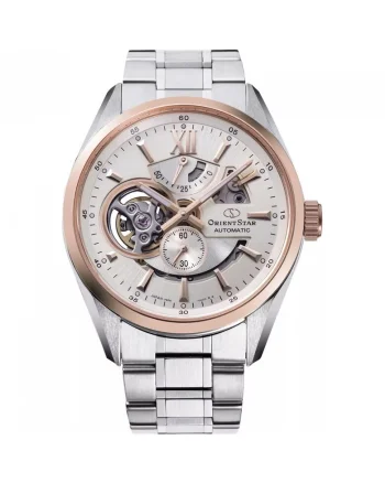 Ceas Barbati,  Contemporary, inox, piele naturala, 43mm