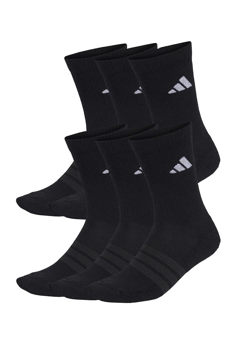 Set de sosete scurte unisex C ESS CRW - 6 perechi, Negru