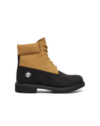 Bocanci de drumetie barbati  TB0A2P6WEMJ1, Piele naturala, Negru/Galben