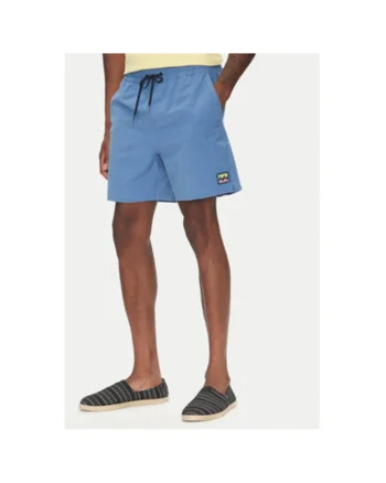 Pantaloni scurti de baie barbati  EBYJV00145, Poliester/Bumbac, Gri, Albastru