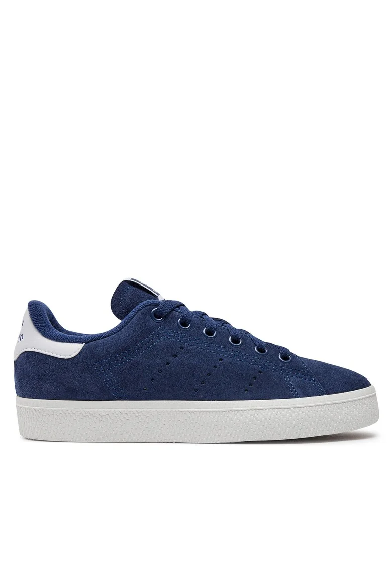 Tenisi dama Stan Smith,  piele naturala, alb/albastru, Alb/Albastru