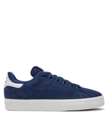 Tenisi dama Stan Smith,  piele naturala, alb/albastru, Alb/Albastru
