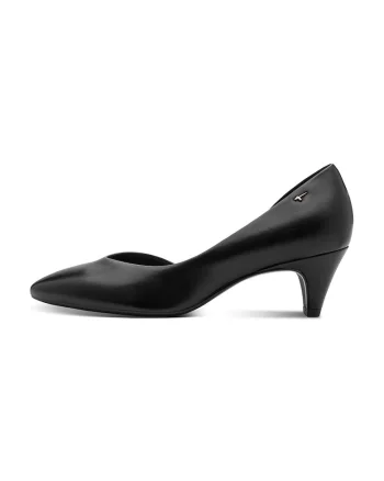 Pantofi de piele cu decupaj lateral, Negru