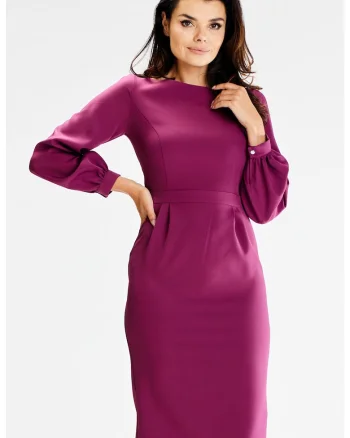 Rochie dama  Poliester, A597, Plum