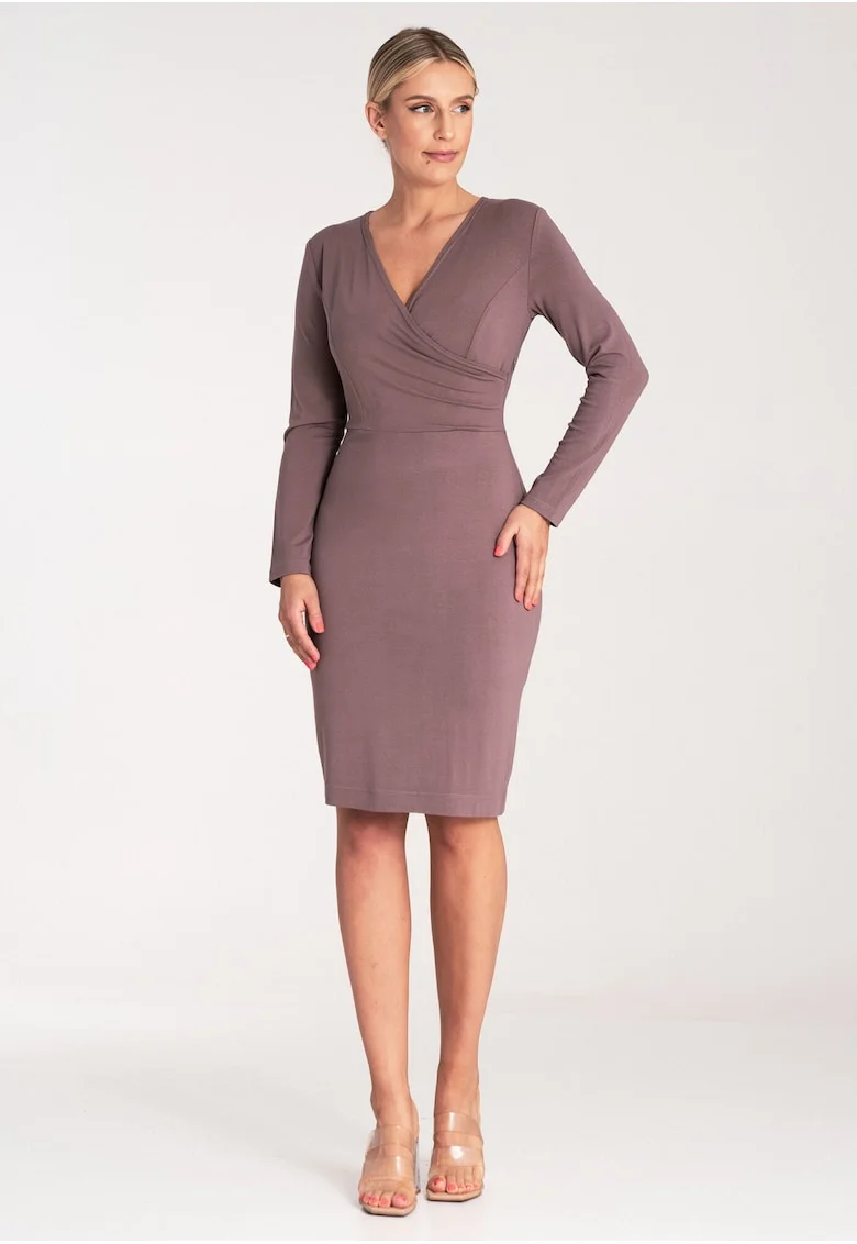 Rochie mulata,  simpla, eleganta, viscoza, Maro