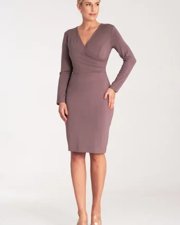 Rochie mulata,  simpla, eleganta, viscoza, Maro