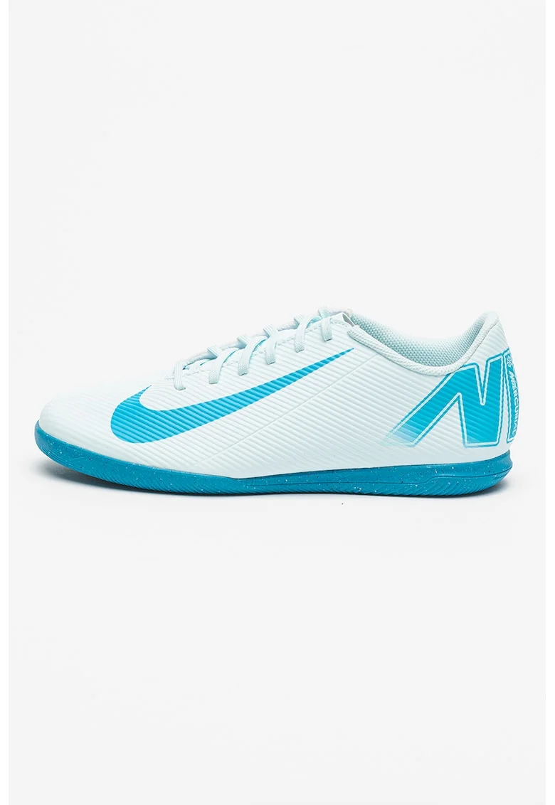 Pantofi Vapor 16 Club din piele ecologica cu imprimeu logo contrastant, pentru fotbal, Albastru glaciar