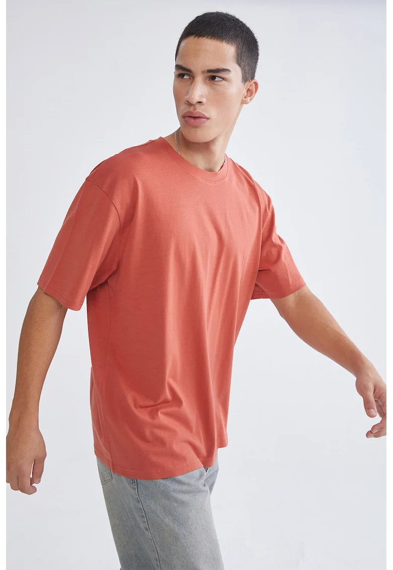 Tricou lejer din bumbac, Coral