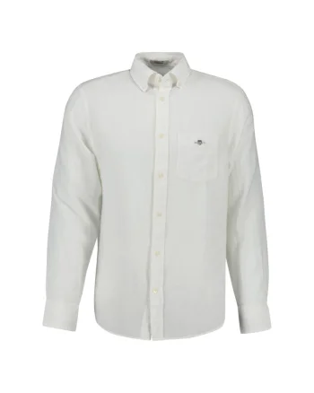 Camasa regular fit cu guler Oxford, Alb