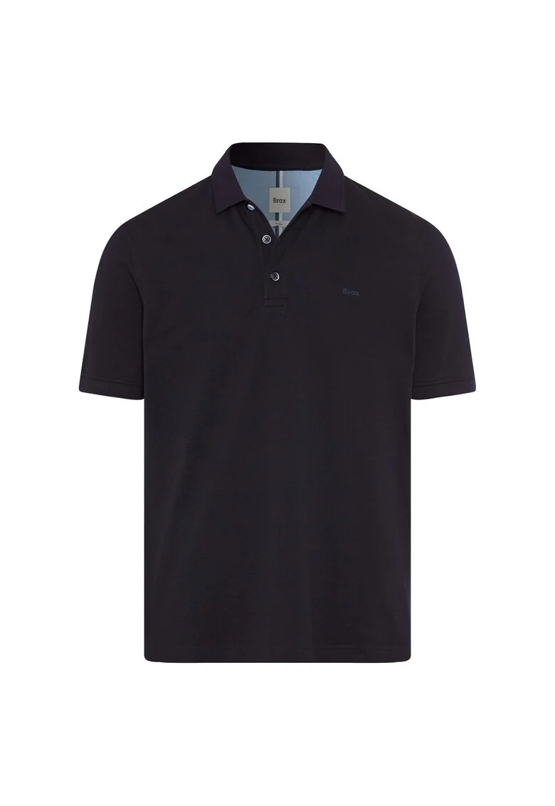 Tricou polo din amestec de bumbac, Albastru inchis