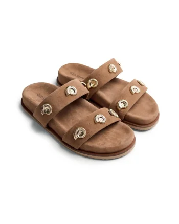 Papuci cu scoici metalice Neshkoro, Maro camel