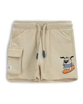 Pantaloni scurti sport baieti  WC5120503HBN, Bumbac, Bej, Bej